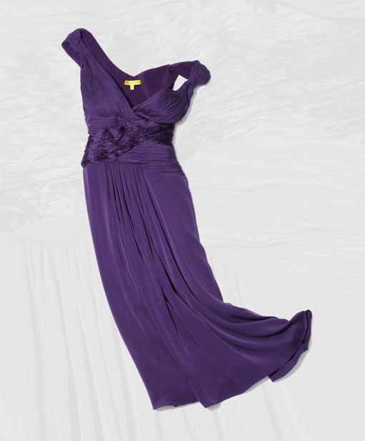 Catherine Malandrino criss-crossed ruched dress, $595.
